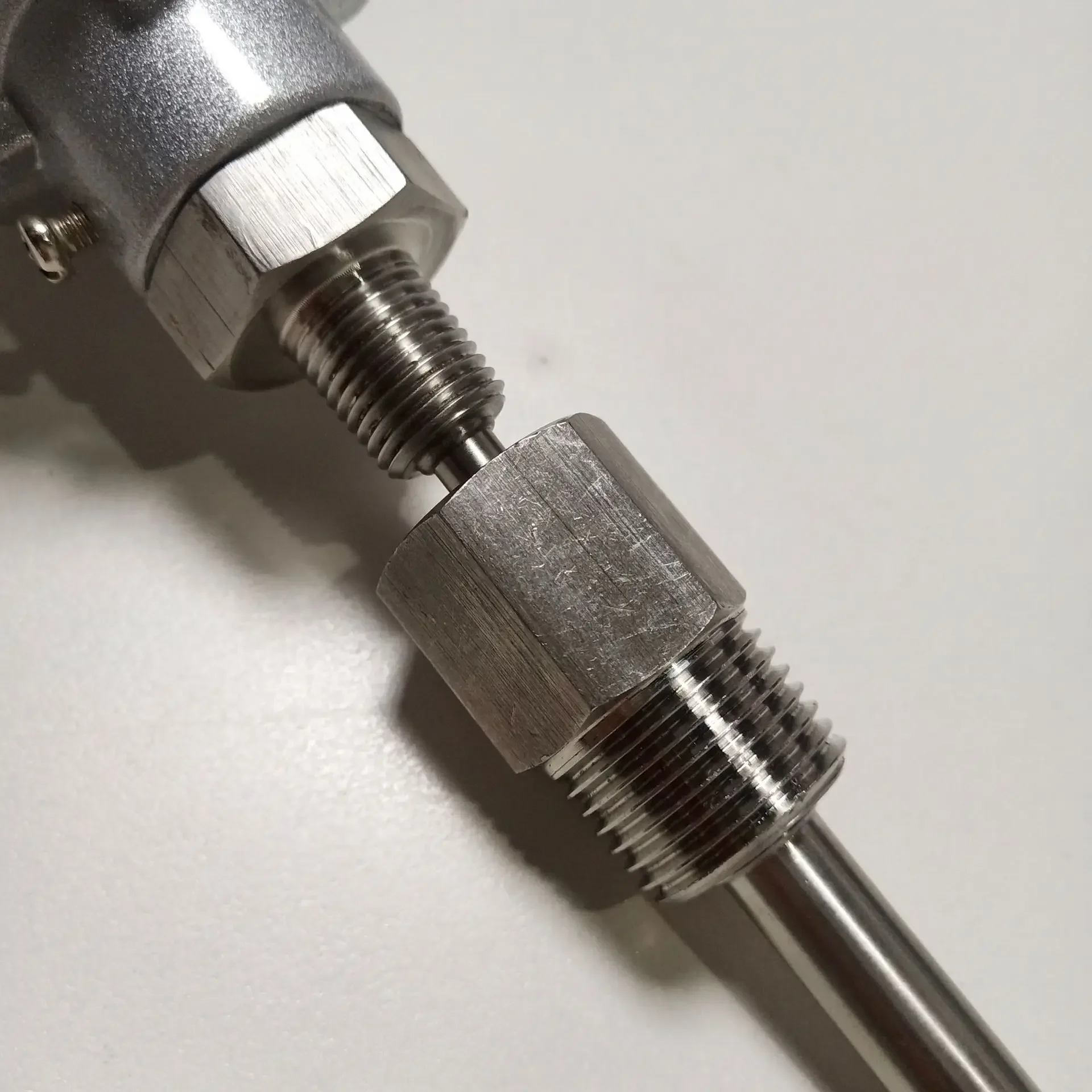 ZYSENSOR Casing Type Temperature Sensor PT1000 Pipe Diameter 9.5MM Pipe Length 50MM 1/4 * 1/2 Thread