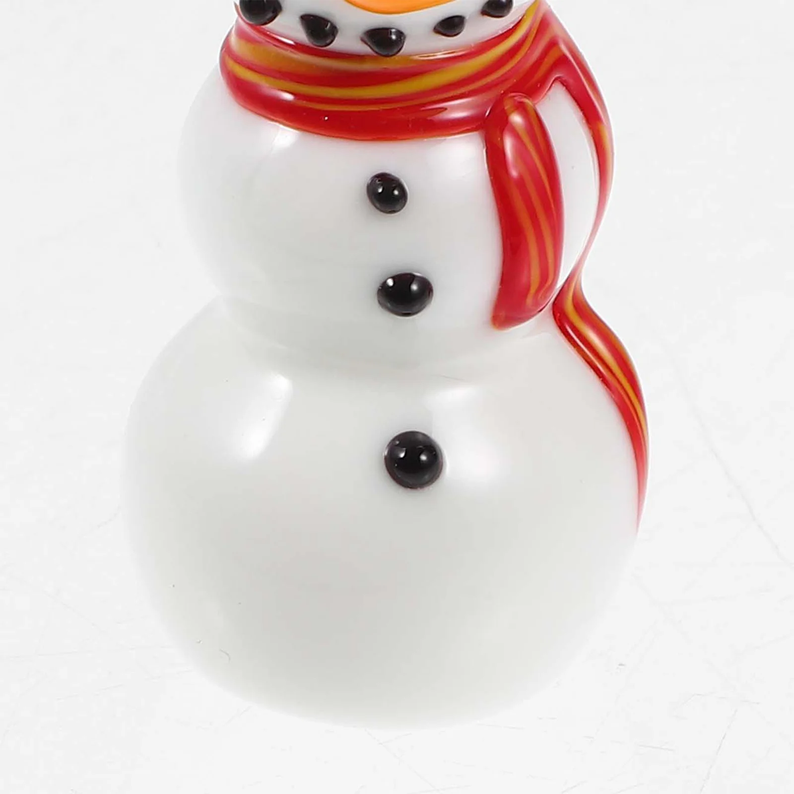 

Christmas Mini Snowman Ceramic Ornament Desktop Decoration Small Miniature Christmas Craft Decorative Table Decor