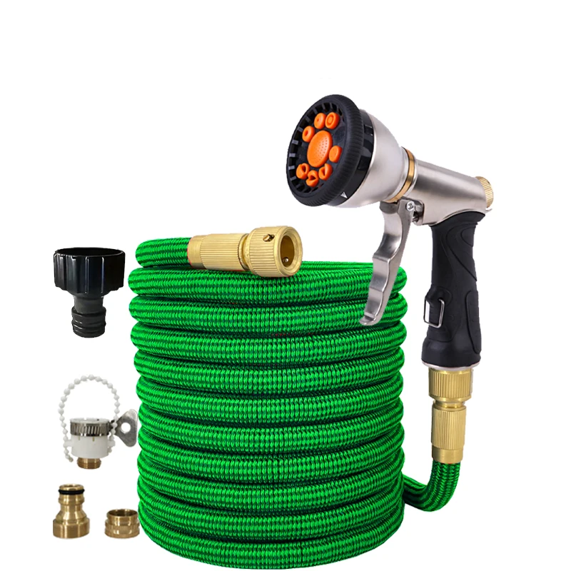 

Расширяемый волшебный водяной шланг высокого давления для мойки автомобилей, водяной пистолет для дома и сада, полива водопроводных труб, садовые принадлежности