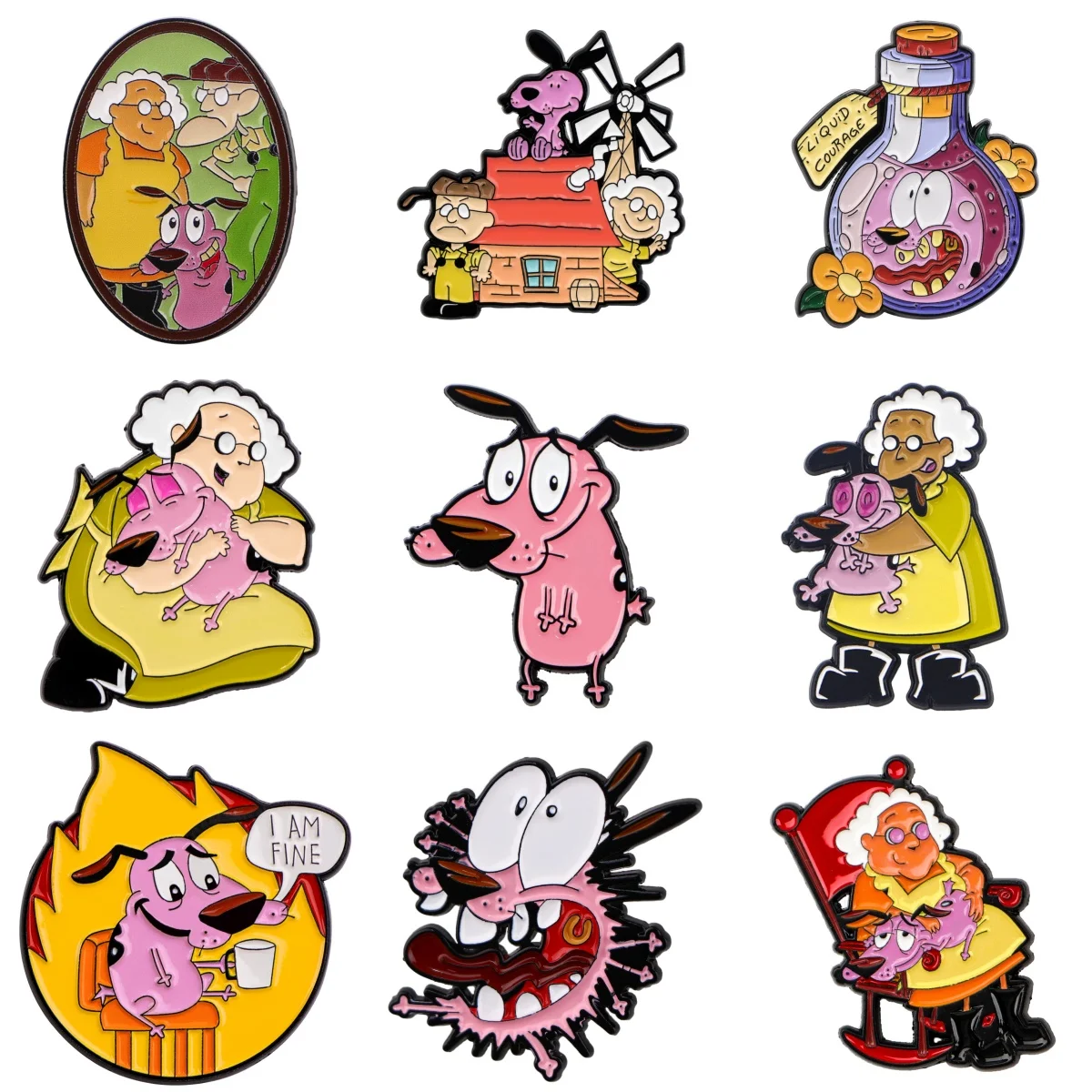 Broches divertidos de dibujos animados para mujer, Pin esmaltado para mascota, insignia de Metal, joyería, ropa, mochila, accesorios, regalo para amigos