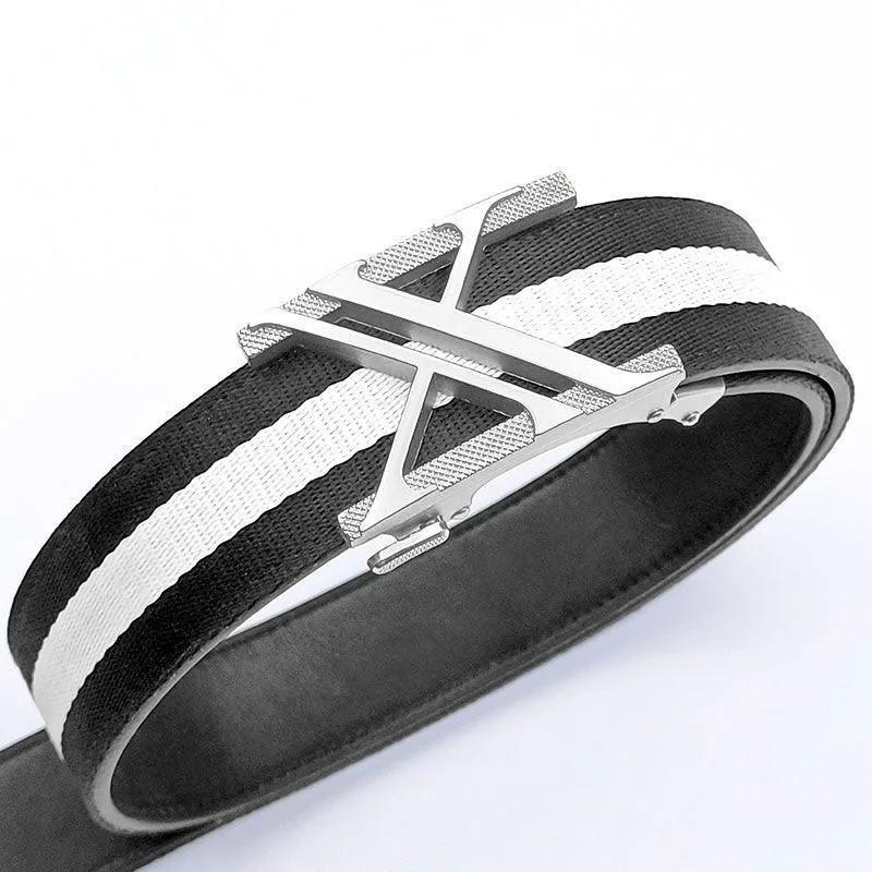 Brede 34Mm Casual Riem Hoge Kwaliteit Designer Authentieke Riem Heren Metalen Gesp Mode Designer Riem Voor Heren Jeans