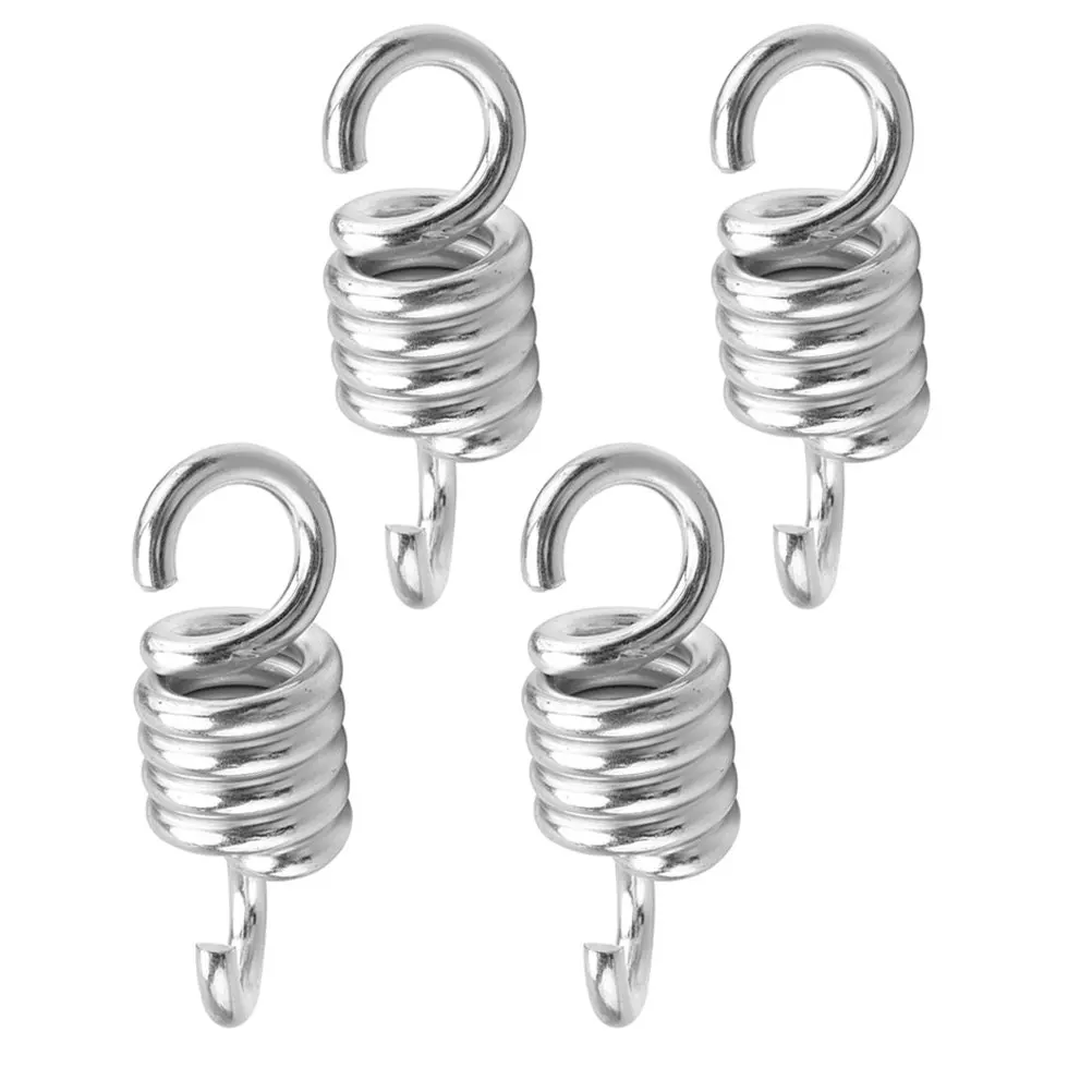 4Pcs Heavy Duty Metal Hammock Chair Spring Set for Indoor Outdoor Use Porch Swing Hanging Chair Relaxation Kit Swing Spring Kit