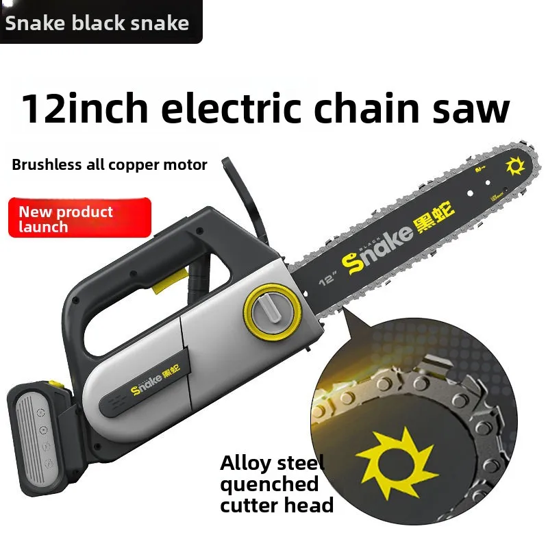 

New electric saw for household tree sawing 12-inch cross-border orchard tool professional pruning and loggingchain electric saw