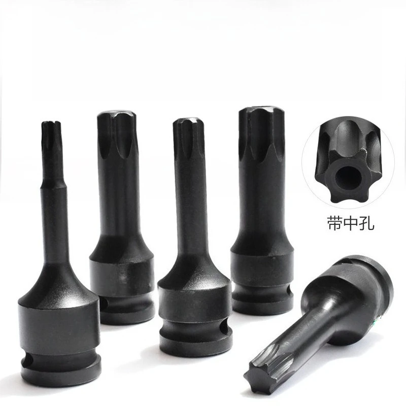 

Inner hexagonal pneumatic cyclone sleeve 1/2 pneumatic head plum blossom-shaped inner hexagonal cyclone batch head
