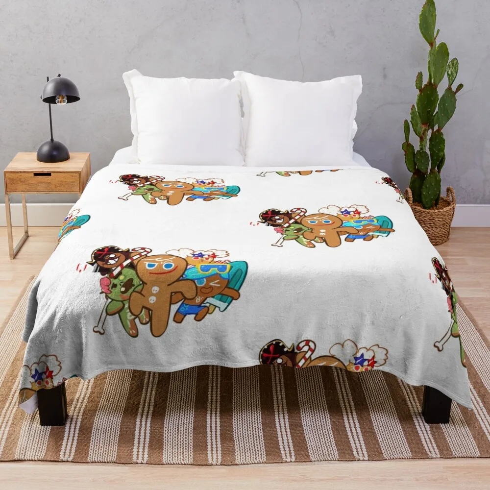 

Cookie Run Kingdom Throw Blanket warm for winter Beautifuls Beach Luxury St Blankets