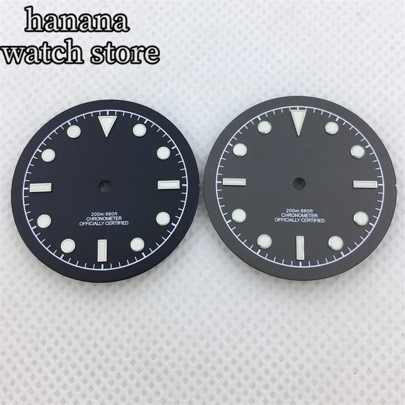 33.5mm No Date Wwindow Dial Black Grey Gold Rose Gold Luminous Fit NH34 NH35 NH36 ETA2824 2836 PT5000 DG Miyota Series Movement