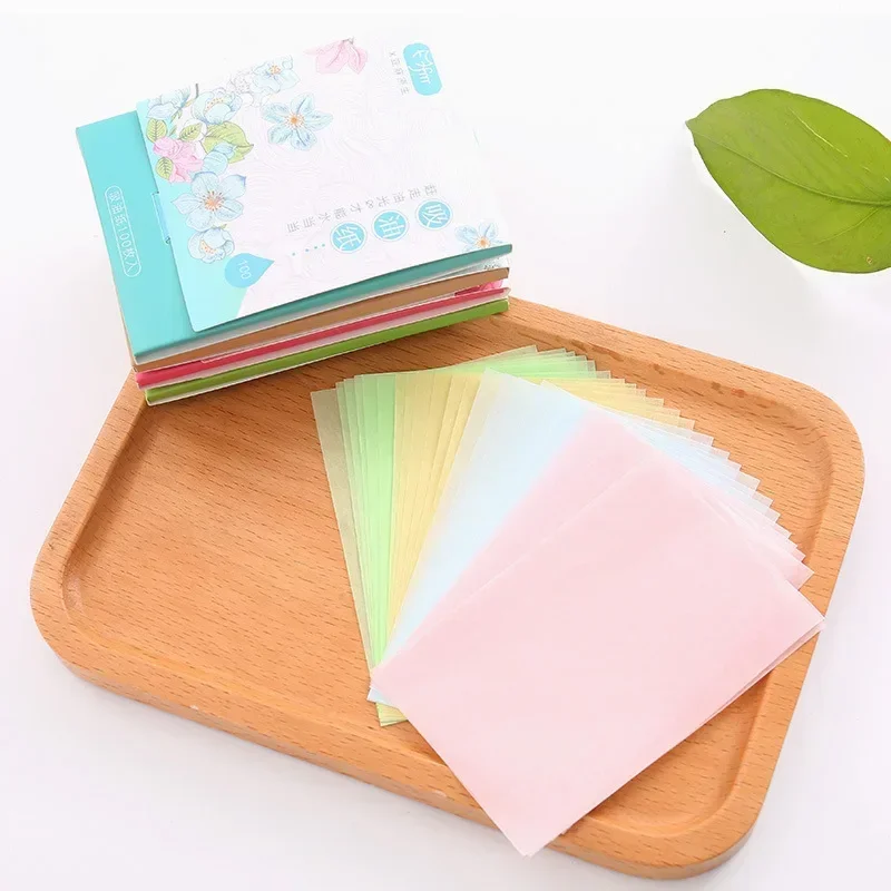 100Pcs Face Oil-absorbing Paper Face Wipes Facial Cleanser Protable Oil Control Oil-absorbing Sheets Blotting Tissue Makeup Tool