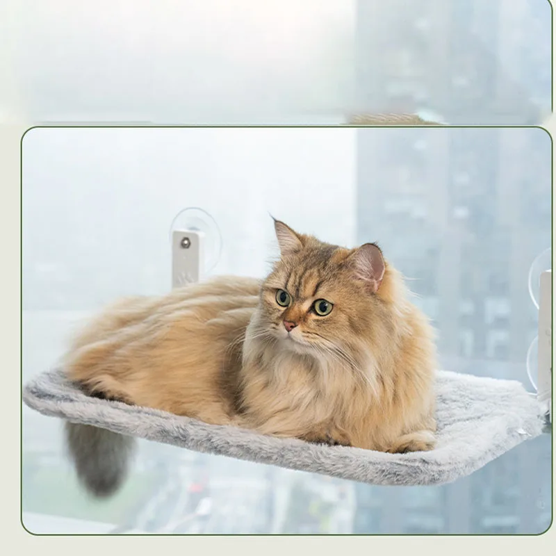 

15KG Pet Cat Hammock Hanging Cat Bed Bearing Comfortable Cat Sunny Window Seat Mount Kitten Climbing Frame Pet Accessories Fat C