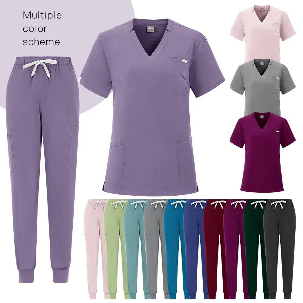 

New fashion hospital nursing uniforms Medical uniforms Men and women universal Veterinary dentist beauty salon kit High quality