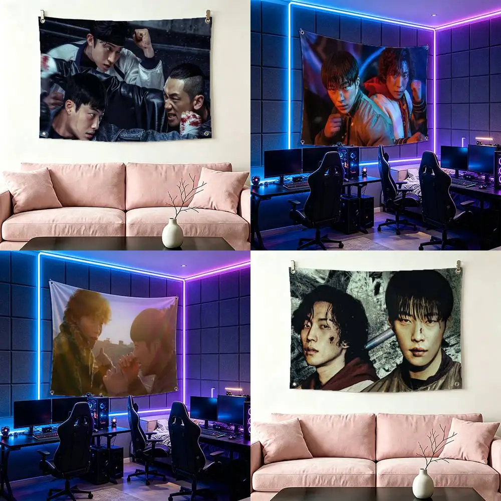 HOT Drama B-Bloodhounds Flags Wall Hanging Tapestry Outdoor Garage Room Decorative flag Background Blanket