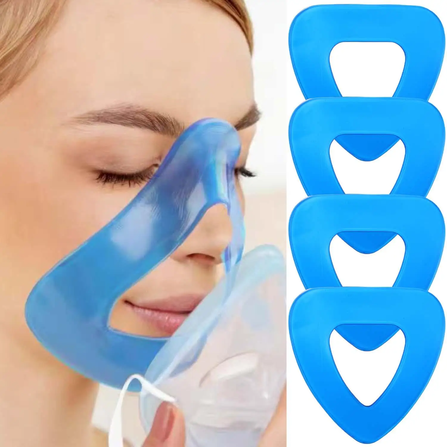 Coussinets nasaux universels pour masque CPAP, coussinets de confort pour masques d'apnée du sommeil et fournitures BPAP pour appareils CPAP