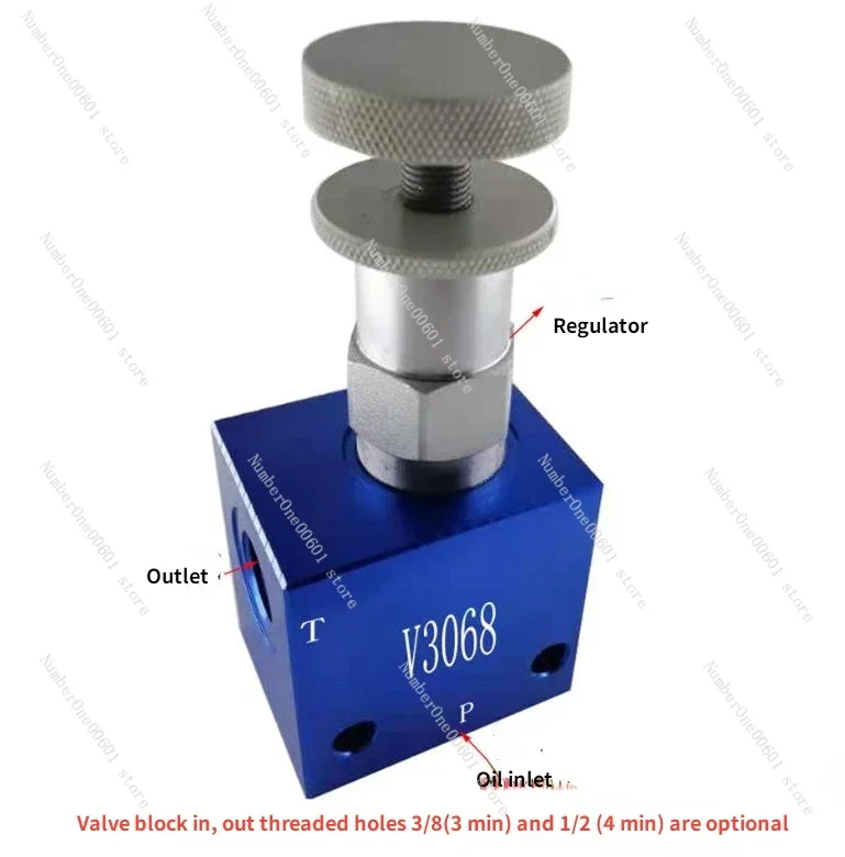 Pressure Regulating Valve V3068 Manual Adjustable Hydraulic Valve Safety  Relief Relief Valve Pressure Regulating