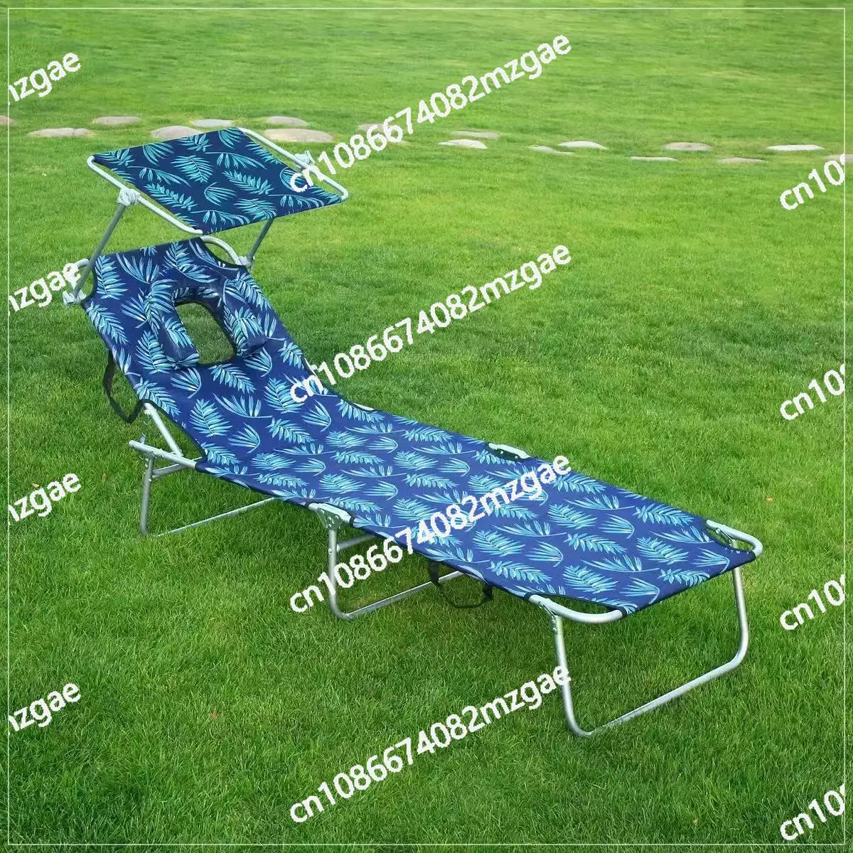 Back Chair, Seat and Lie Down, Multi-functional Folding Bed, Outdoor Indoor Lounge Chair, Ultra-light and Portable
