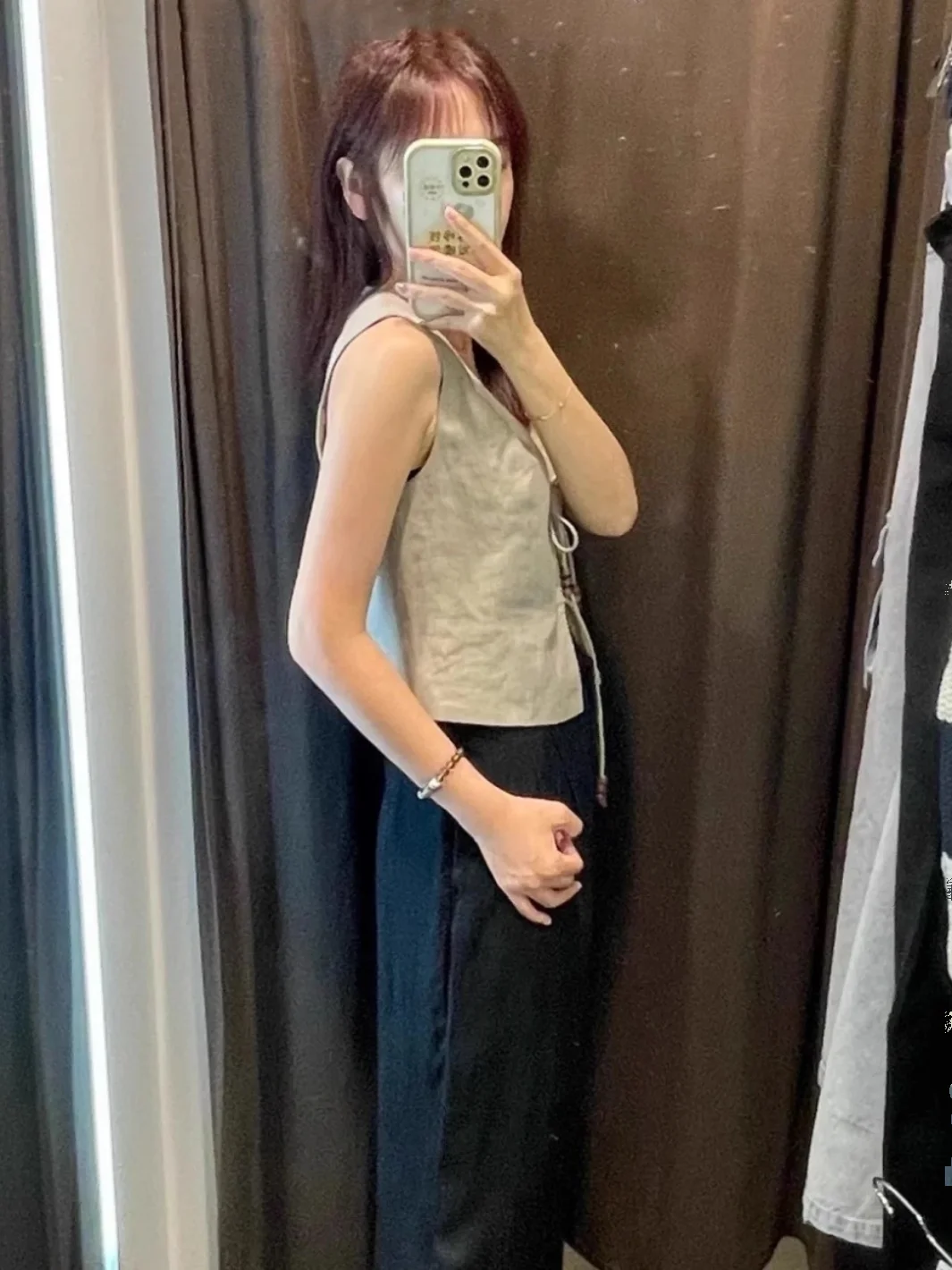 صيف 2025: توب نسائي جديد أنيق مزين بالخرز وعقدة الفراشة، مصنوع من مزيج الكتان، تصميم متعدد الاستخدامات بطول عادي 450 #4