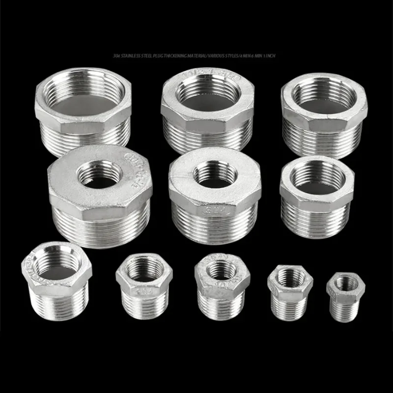 304 Stainless Steel DN50 DN65 DN80 DN100 Male x Female Large Size Coupler Adapter Fitting Transfer Joint Fittings