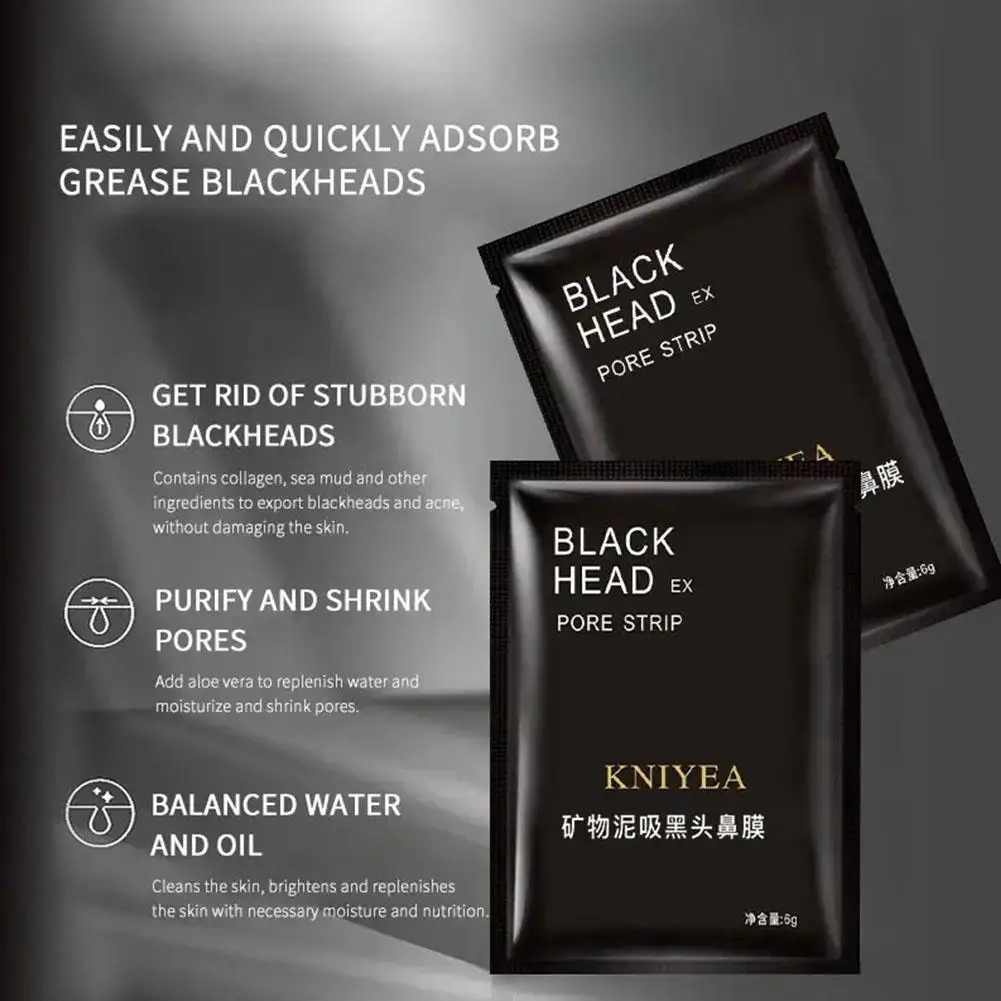 10/20/50 قطعة إزالة الرؤوس السوداء الأنف التصحيح المسيل للدموع قبالة T-منطقة التمريض المعدنية الطين قناع الأنف التطهير العميق المسام انكماش التصحيح #3