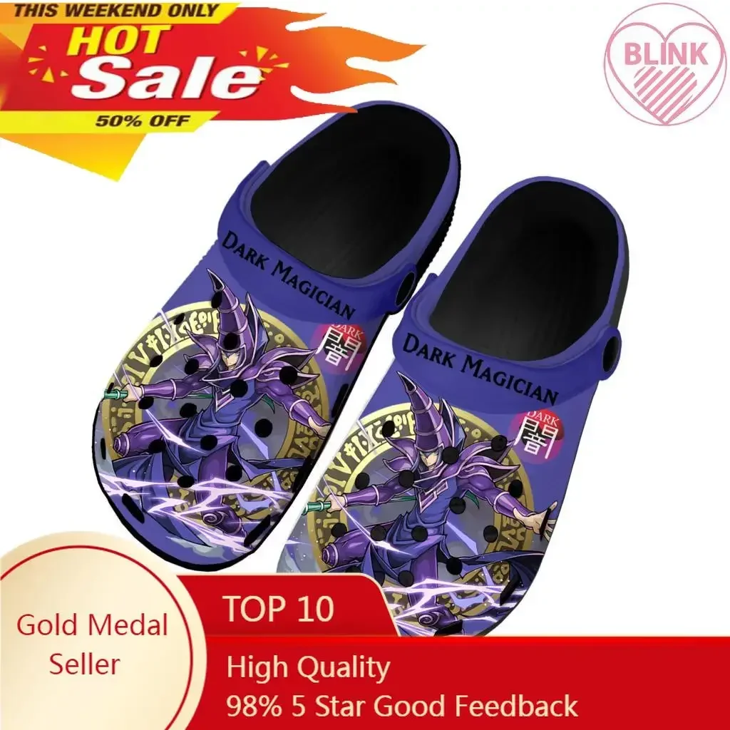 

Dark Magician YuGiOh Duel Monster Card Home Clogs Custom Water Shoes Mens Womens Teenager Shoe Garden Clog Beach Hole Slippers