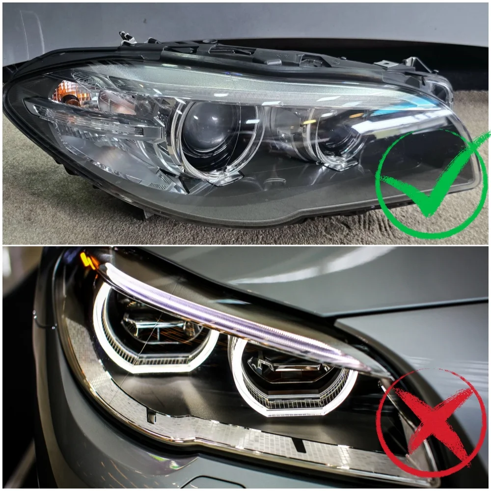 الليمون الأصفر CSL وحدة صمام ثنائي باعث للضوء ل 2014-2016 BMW F10 F11 LCI M5 زينون المصباح الأصفر DRL Daytim تشغيل ضوء