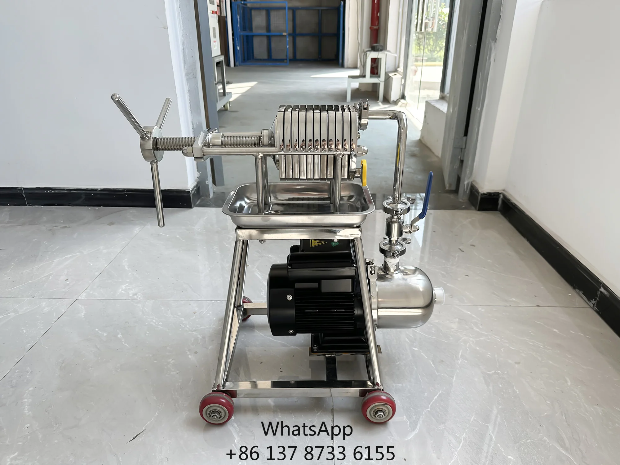 BAS Series Portable Stainless Steel Oil Filter Press Crude Vegetable Oil Filter Machine