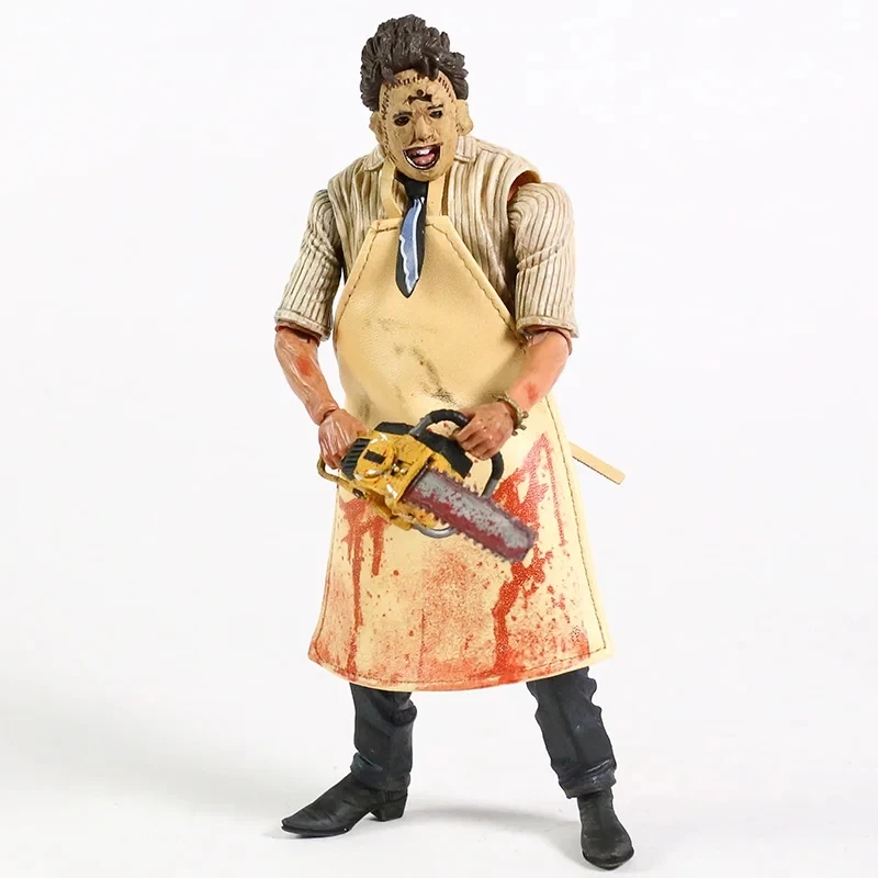 NECA-Figurine d'action Leatherface 7 avec accessoires, figurine modèle jouet