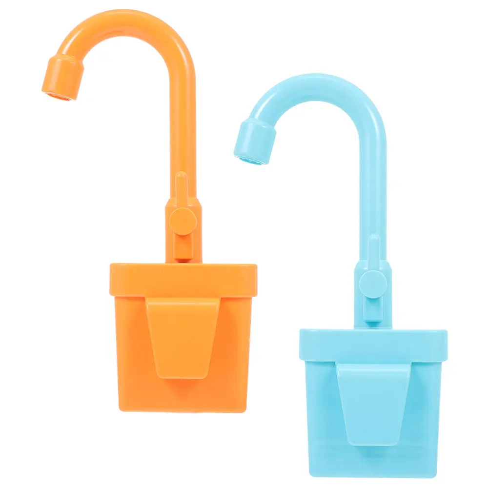 

2 Pcs Electric Dishwasher Toy Kitchen Toys for Kids Faucet Sink Pretend Play Baby Water Plastic Bath Child