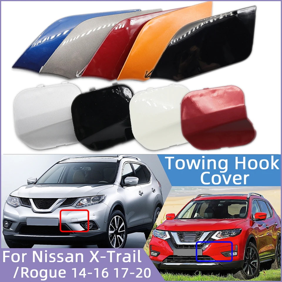 

For Nissan X-Trail Rogue T32 2014 2015 2016 2017 2018 2019 2020 Front Bumper Towing Hook Hauling Eye Cap Lid Trailer Cover Trim