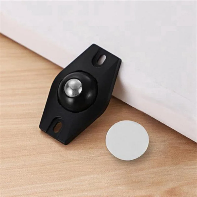 4개입 자가 접착형 무소음 볼 유니버설 휠 가구 캐스터 휠 스테인리스 스틸 휠 360도 회전 °   회전-BAAQ