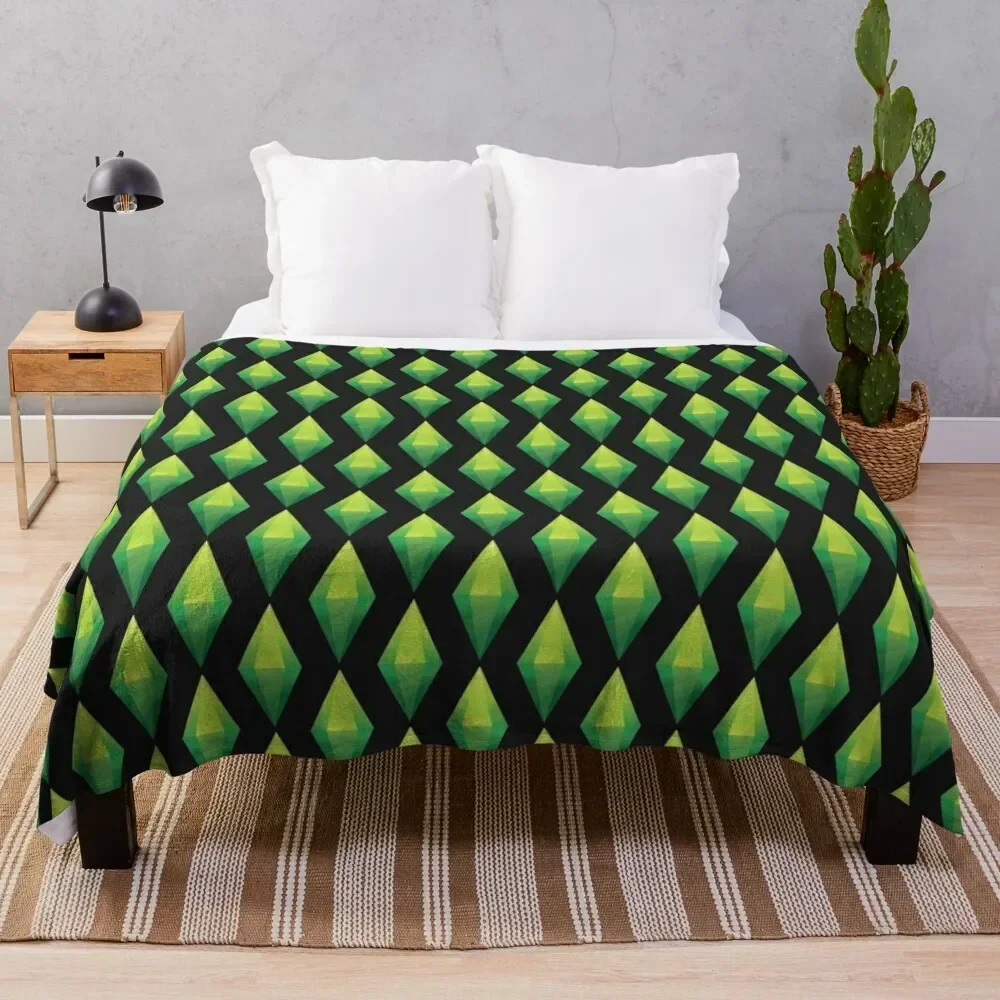 

Plumbob - The Sims Throw Blanket Reusable Durable Soft Blanket for All Seasons