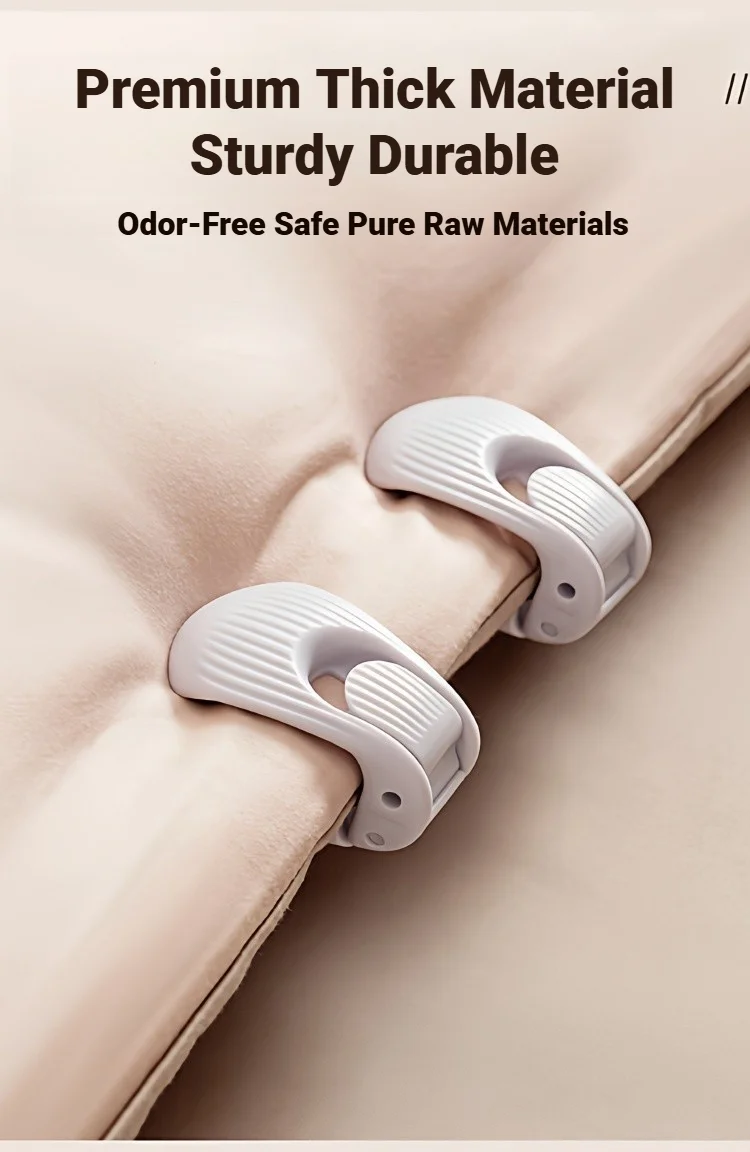 Quilt-Halter-Clips, rutschfeste Bettbezug-Befestigungen, Greifer, keine Nadeln, halten die Quiltung sicher und verhindern ein Verrutschen in Bettwäschebezug – Detail 4