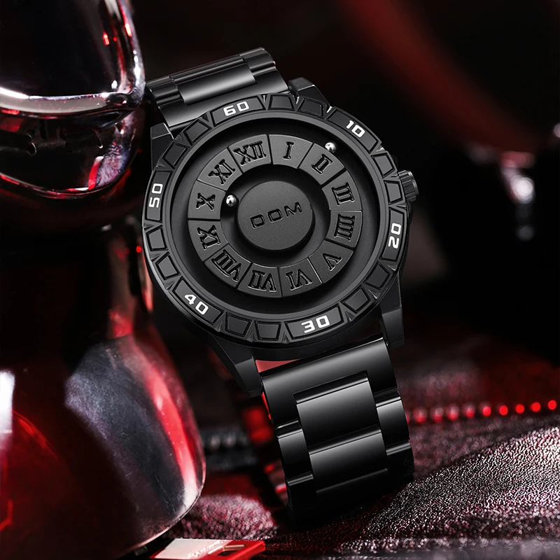 DOM 1726 New Design Magnetic Ball Watch Men Luxury Brand Famous Men\'s Quartz Movement Waterproof Wristwatches Relogio Masculino