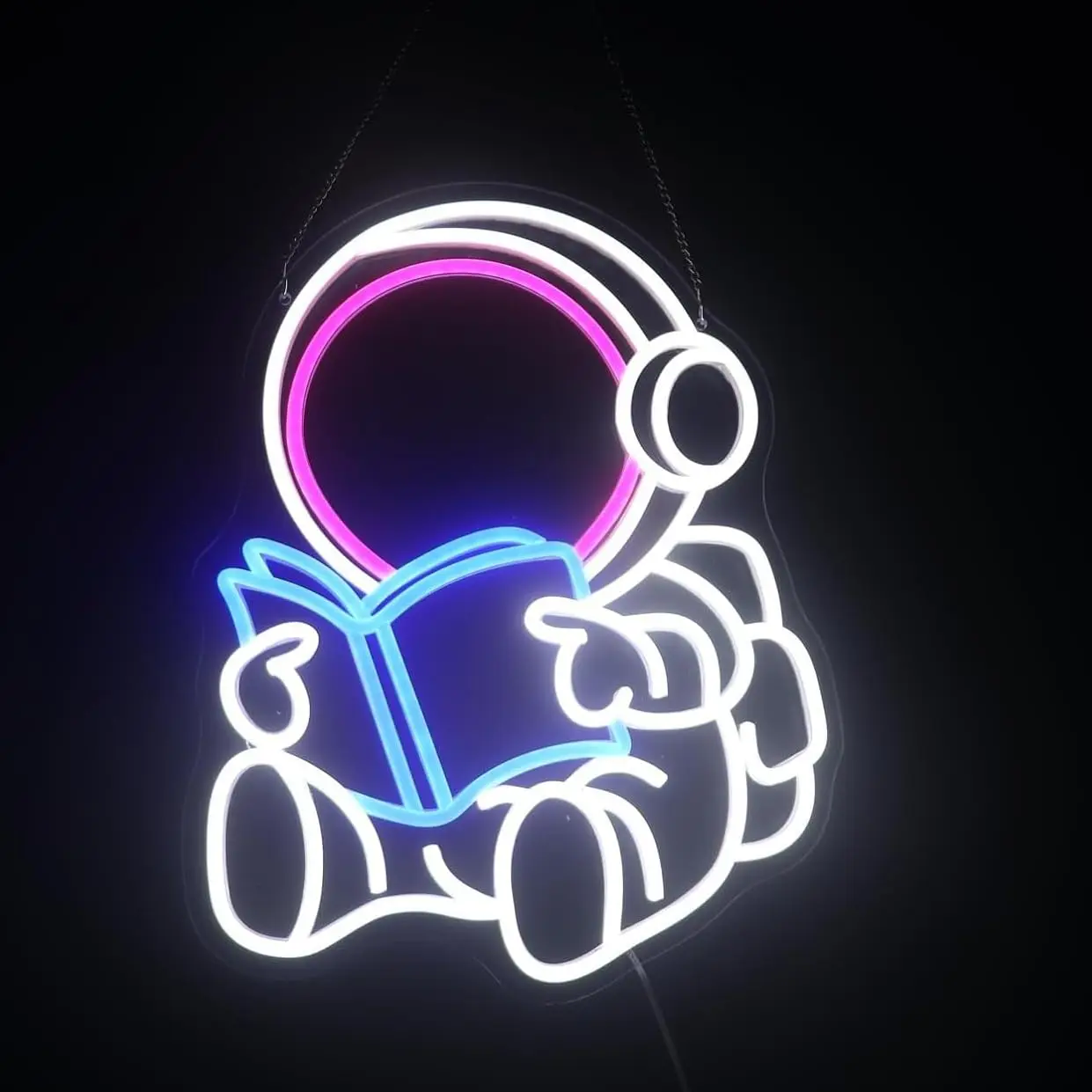

Astronaut Book Neon Led Sign Book Store Wall Decor Kid's Room Game Room Reader Club Wall Decor Christmas Birthday Gifts