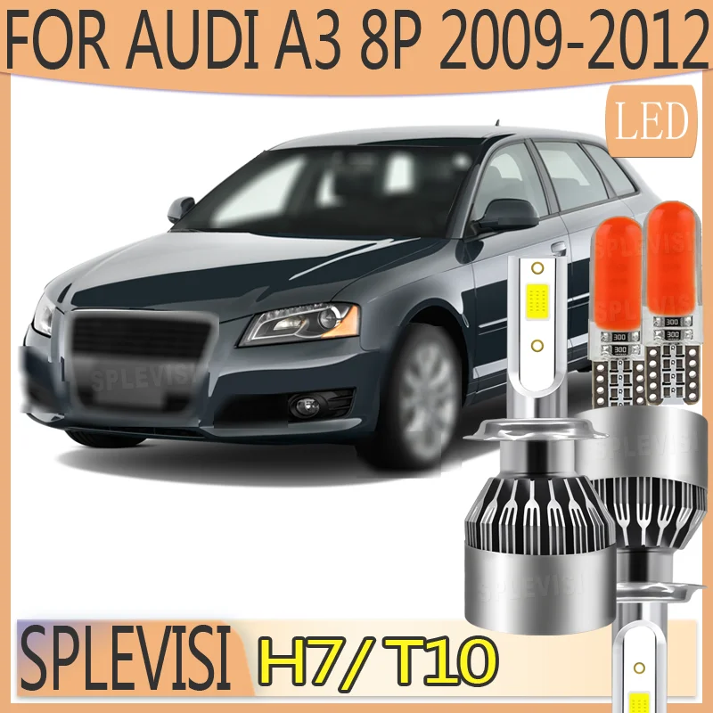 

Quiet Operation Higher Luminosity Reduces Eye Fatigue Improved Visibility H7 LED Headlight For Audi A3 8P 2009 2010 2011 2012