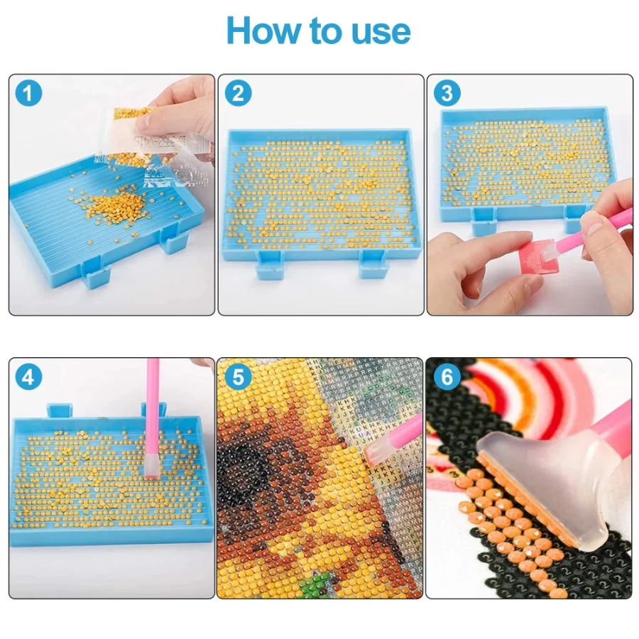 70pcs 5D Painting Tools Accessories Kits, DISEN DIY Diamond Cross Stitch for Adults Painting Art Crafts view 2