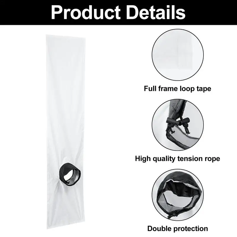 AC Window Sealing Cloth Kit 2m/3m Portable Water-resistant Universal Air Conditioning Baffle Air Conditioner And Tumble Dryer