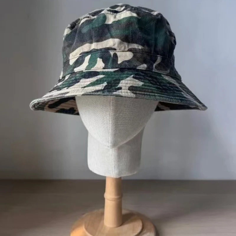 2026 New Camouflage XXL Big Head 64cm Large Size Men's Bucket Hats Plus Size Cotton Bob Panama Fisherman Hat Women 60cm Sun Hats view 5