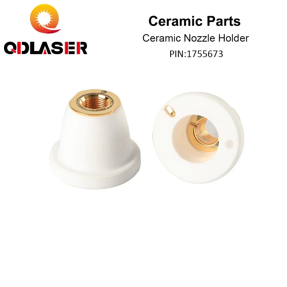 QDLASER Laser Ceramic Ring Parts PIN 1349171 1755673 Fiber Laser Cutting Head Nozzle Holder Insulating Body
