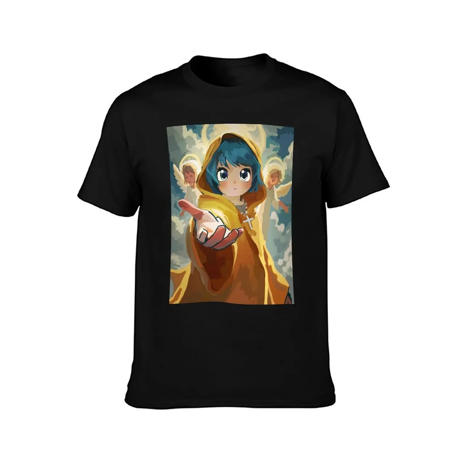 Luce The Vatican Art T-Shirt All Match Basic Short Sleeve Top T-Shirt