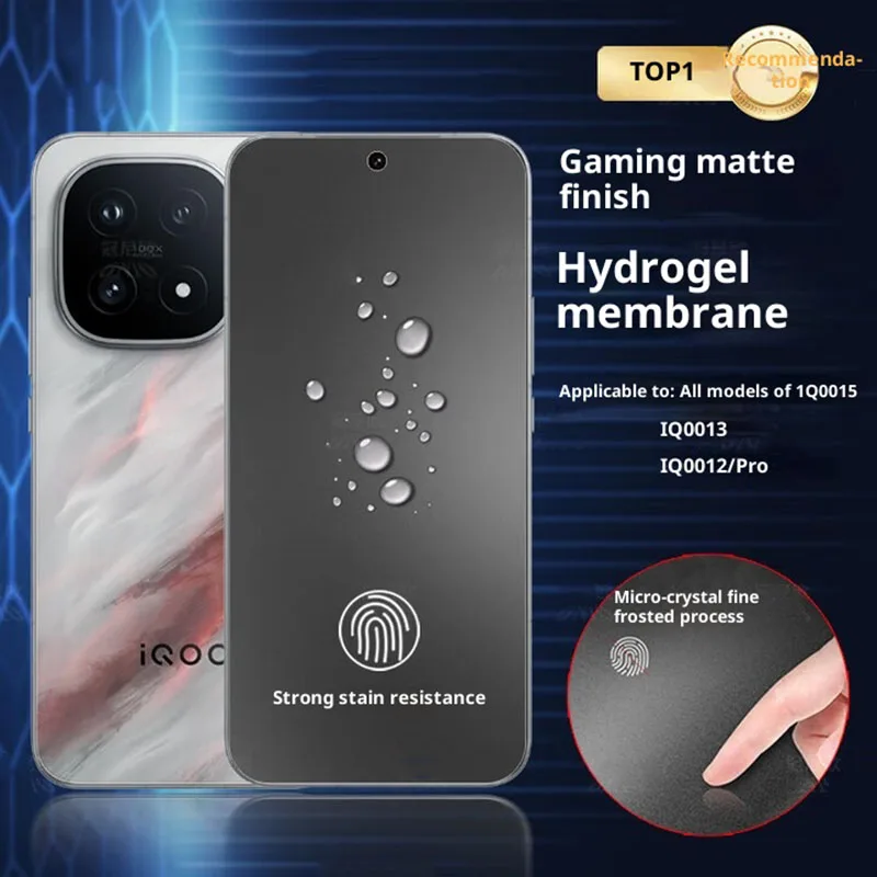 3-1 قطعة غطاء كامل ماتي هيدروجيل فيلم ل vivo iQOO 15 لينة بولي TPU حامي الشاشة ل vivo iQOO 15 13 12 برو لا الزجاج #1
