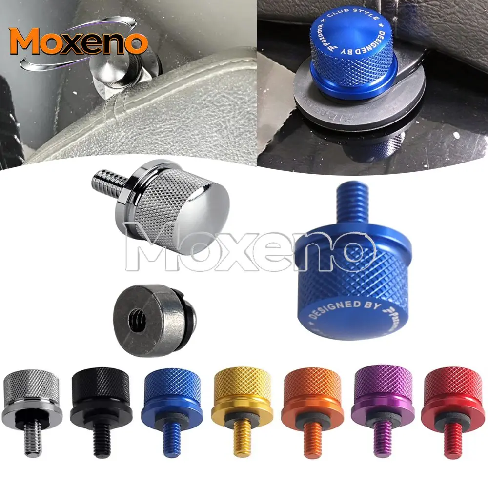 Aluminum Multi Knurled Seat Bolt Nut 1/4-20 Thread Seat Screw Cover For Harley Touring Sportster Dyna Softail Street Road Glide