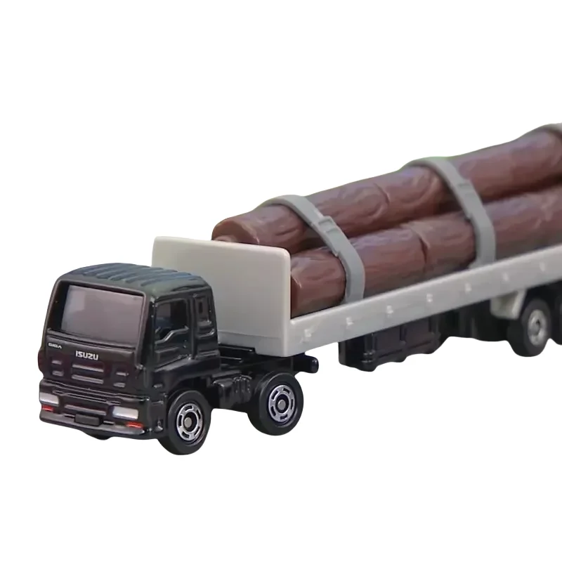 TAKARA TOMY TOMICA Cadillac cut wood transport long truck alloy car model simulation collection toy car boy