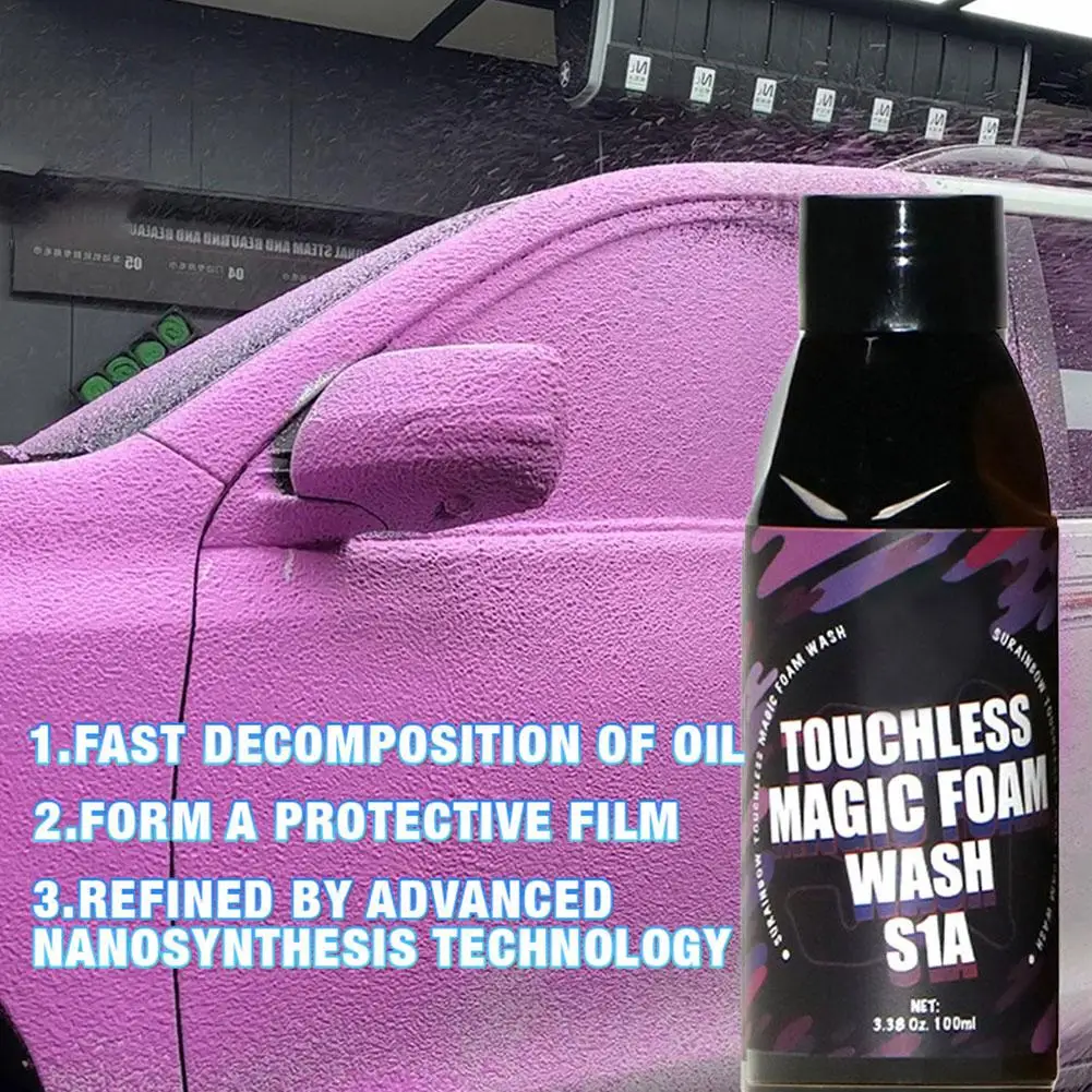 صابون غسيل السيارات الرغوي باللون الوردي المتطرف والشمع، (يعمل مع مدفع الرغوة/البنادق أو غسيل الدلو) للسيارة #5