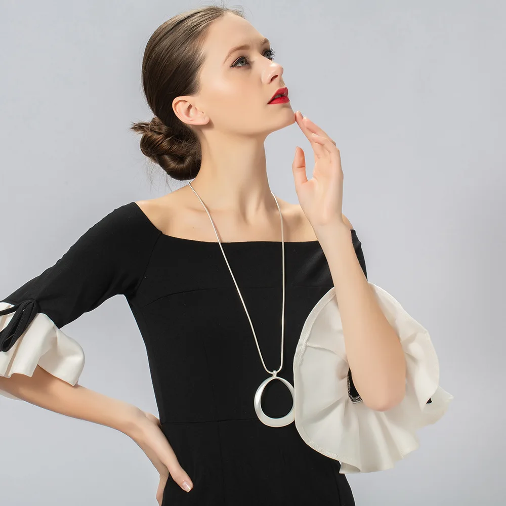 DIY accessories explosion European and American foreign trade new women's autumn and winter jewelry retro simple necklace sw