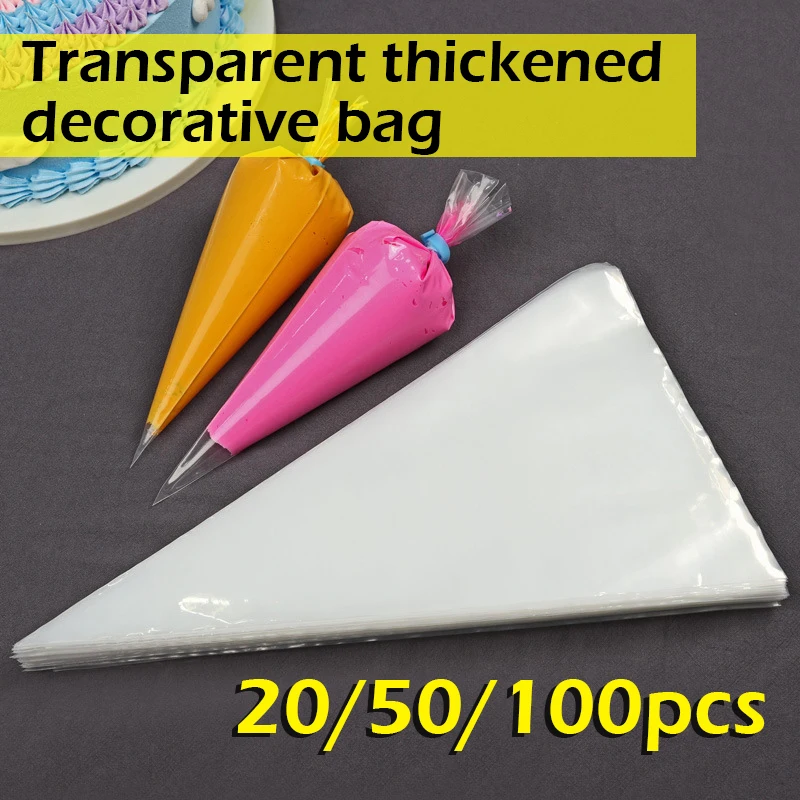 SML20 50 100PCS Disposable Pastry Bags Confectionery Equipment Pastry And Bakery Accessories Reposteria Cake Tools For Cake