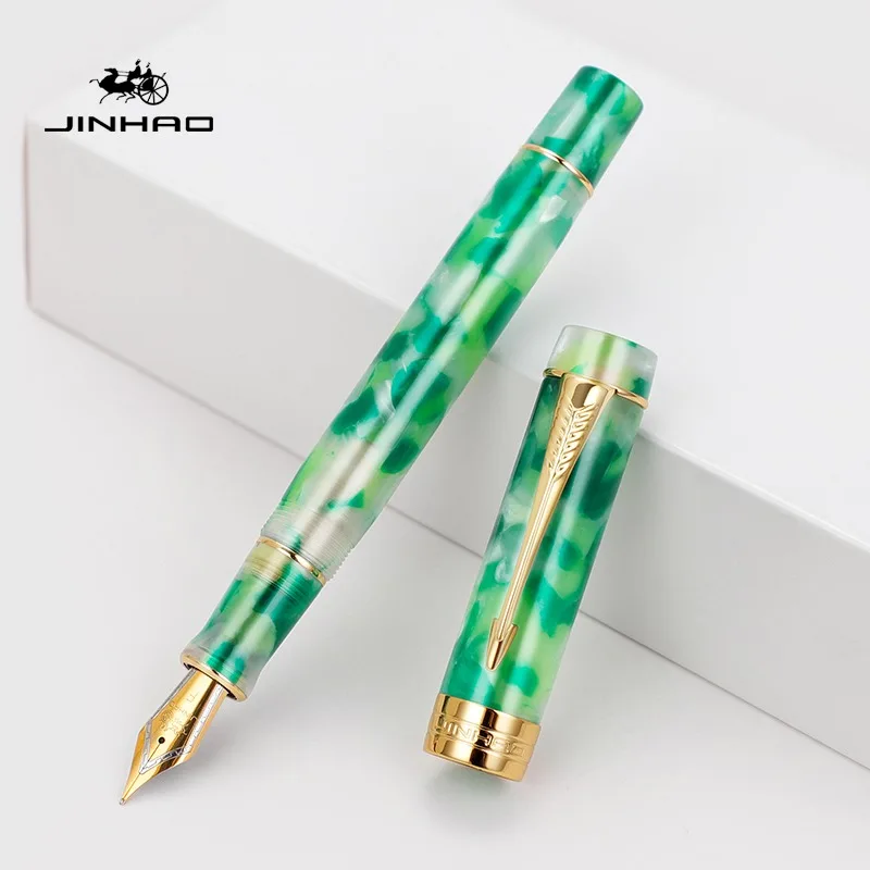 JINHAO 100. Centennial długopis w kształcie strzałki z żywicy złoty klips pióro wieczne artykuły papiernicze biuro biznesowe artykuły szkolne PK 9019