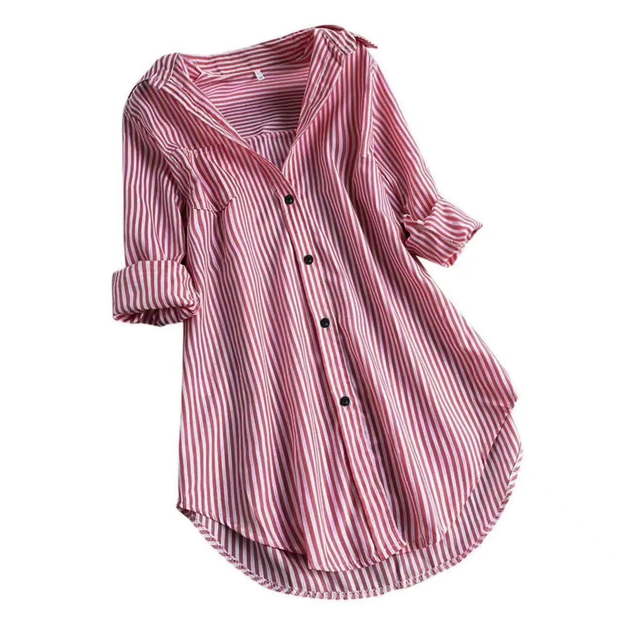 Striped Muslim Women's Blouse - usage example