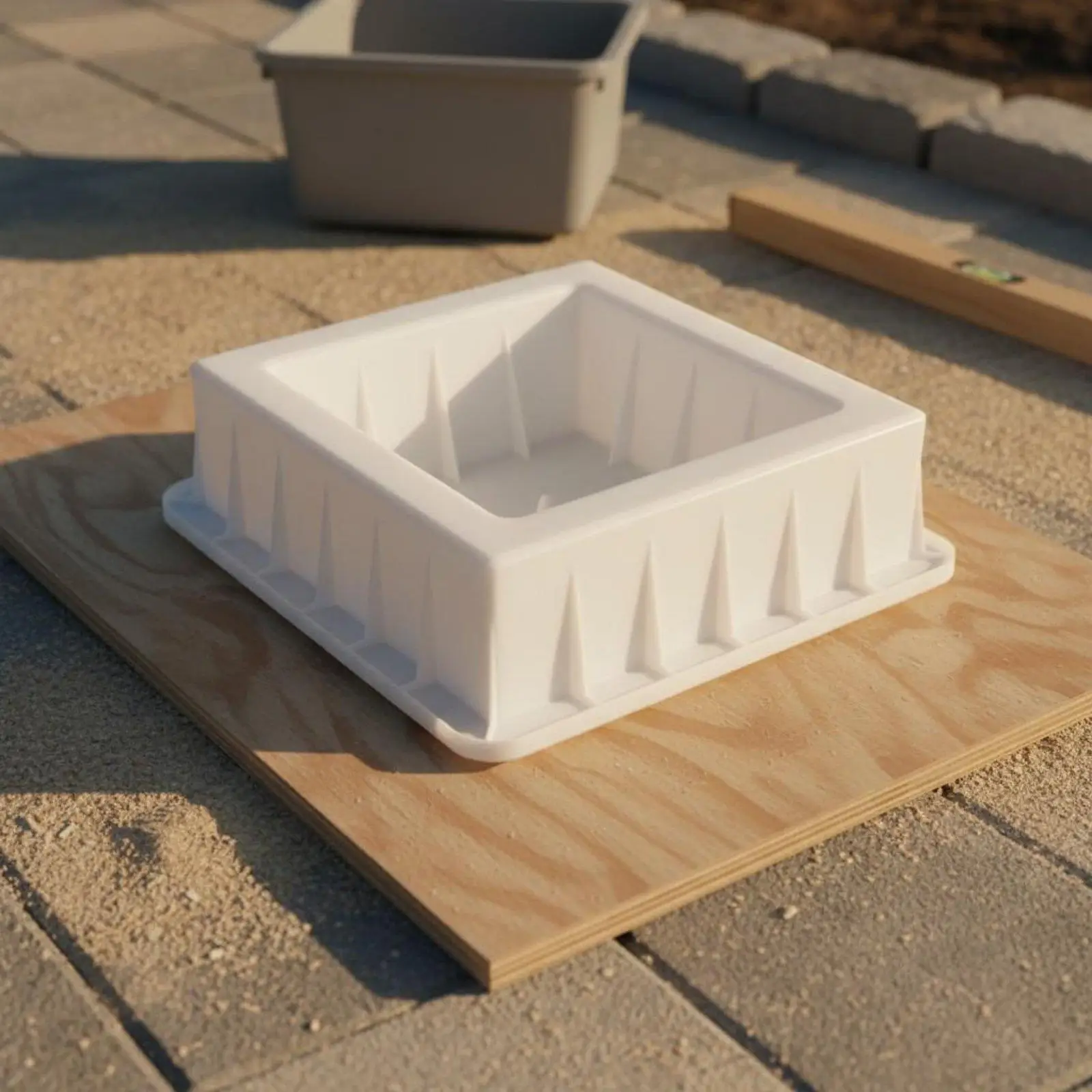 Hollow block mold, easy to demold, reusable cement brick mold view 6
