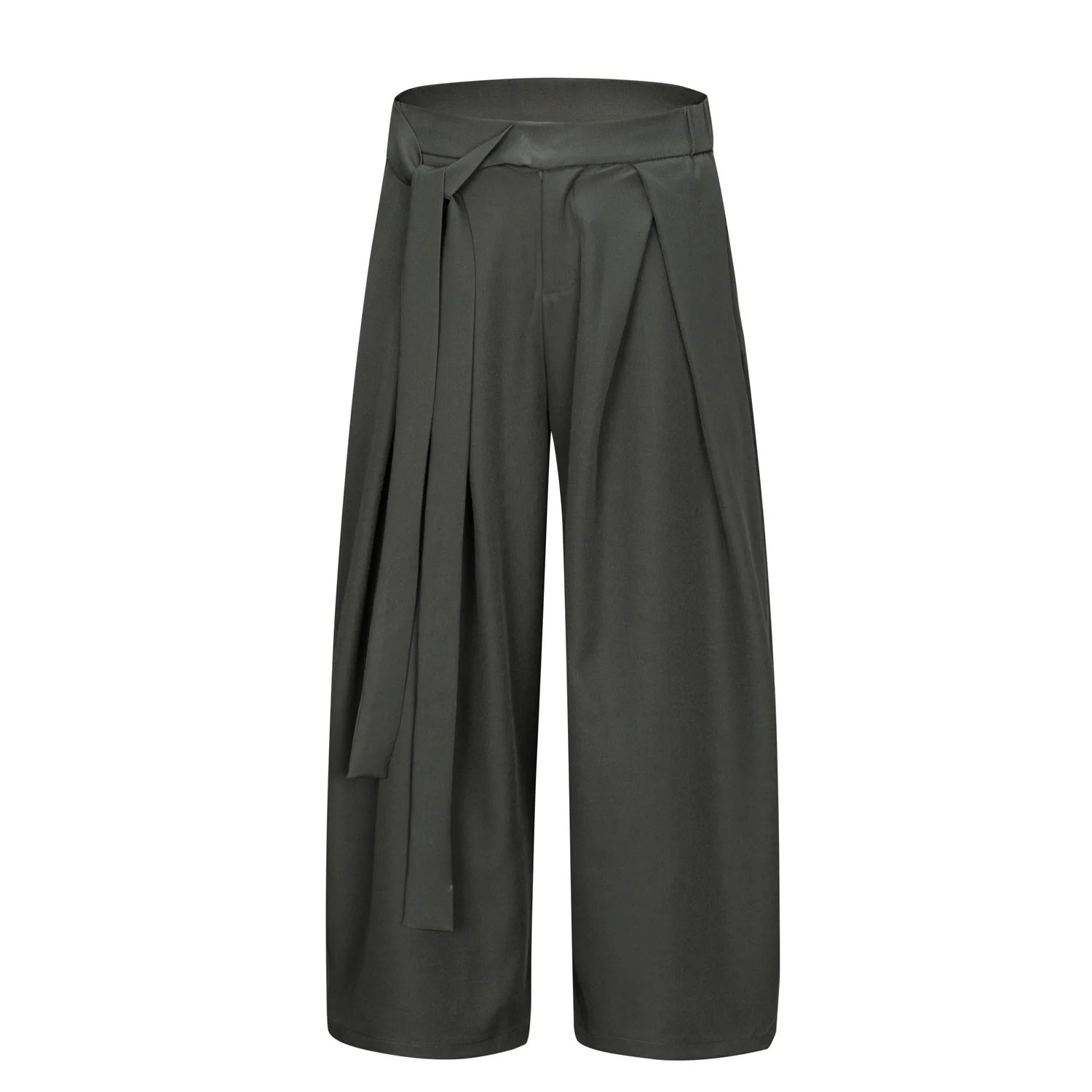 Old Money Style Draped Pleated Trousers for Men and Women American Retro Loose Wide-Leg Casual Pants Couple Floor-Length Trendy