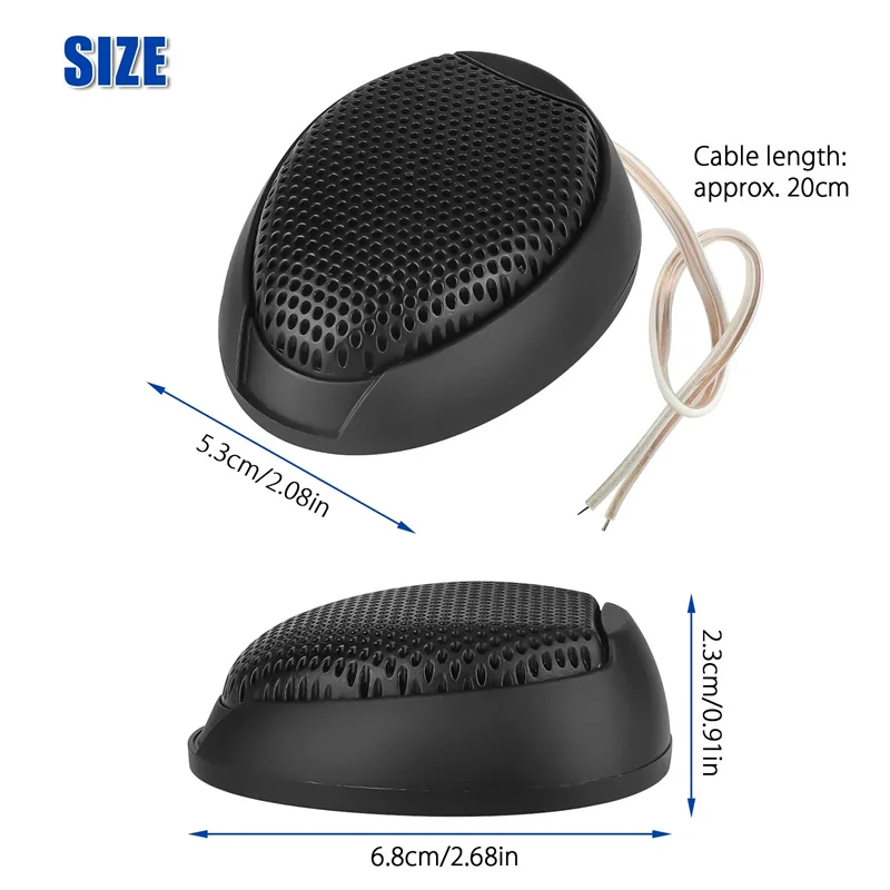 

New 1 Pair 1000w Universal Car Dome Tweeter Waterproof Super Power Hifi Audio High Frequency Speaker Noise Reduction Fit Auto