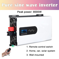 Pure Sine Wave Inverter 8000W/4000W 12V/24V-96V To 110V 220V Voltage Transformer Remote Power Converter off grid Solar Inverter