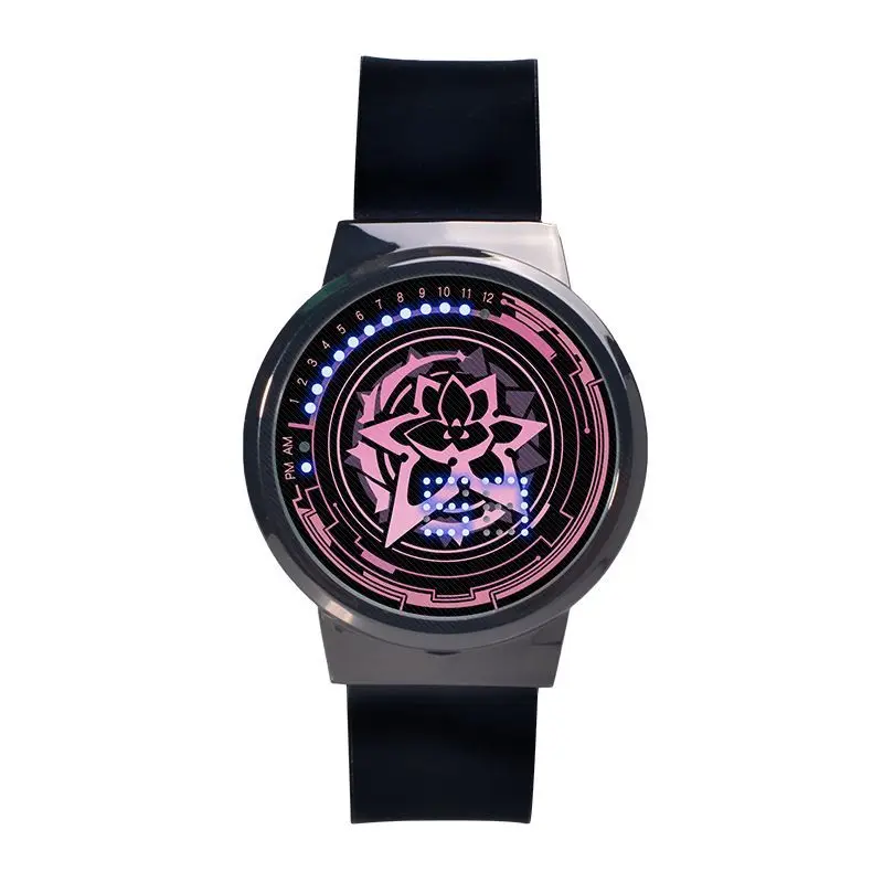 Honkai Impact 3 Innocence Elysia LED Digital Touch Screen Luminous Watch Waterproof Simple Silicone Women Anime Electronic Watch